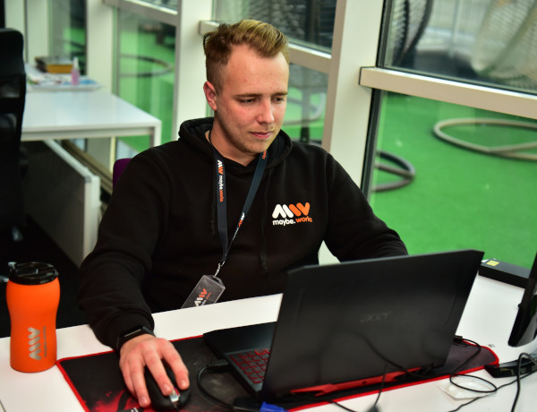 Photo of developer at work